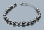 Handmade Genuine Zircon Gemstone Silver Bracelet, Zircon Bracelet Jewelry,Handcrafted Zircon Gift For Her