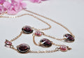 Handmade Amethyst Silver Necklace,925 Sterling Silver Genuine Authentic Necklace, Amethyst Gemstone Jewelry Gift for Her