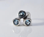 Handmade Aquamarine Ring: 925 Sterling Silver Jewelry Gift