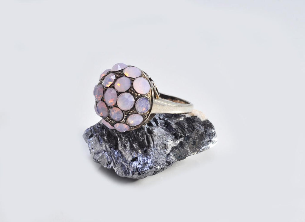 Handmade Genuine Pink Quartz Silver Ring,Pink Quartz Ring Jewelry, 925 Sterling Silver Pink Quartz Ring,Anniversary Gift