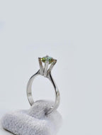 Handmade Color Changing Sultanite Silver Ring: Turkish Gemstone Jewelry