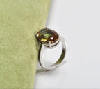 Handmade Sultanite Ring: Color Changing Gemstone, Sterling Silver