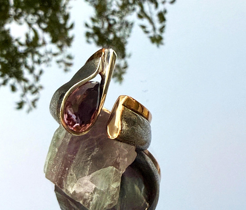 Handmade Genuine Amethyst Silver Ring, Handcrafted Amethyst Jewelry,Wedding Ring Gift, 925 Sterling Silver Amethyst Ring,Gift for her