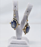 Handmade Genuine Natural Lapis Lazuli Silver Earring,Lapis Lazuli Earring Jewelry,Handcrafted Earring Gift for Her