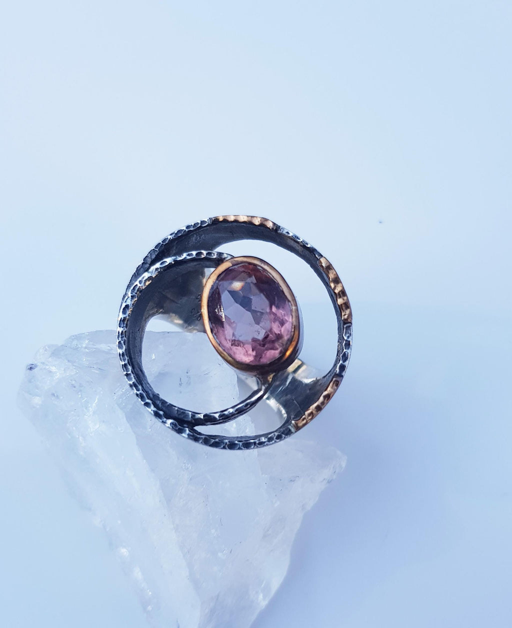 Handmade Color Changing Sultanite Silver Ring: Turkish Gemstone Jewelry