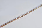 Handmade Genuine Zircon Gemstone Rose Silver Bracelet, Zircon Bracelet Jewelry,Handcrafted, Gift For Her, Wedding Gift