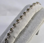 Handmade Genuine Color changing Sultanite and Zircon Gemstone Silver Bracelet, Sultanite Bracelet Jewelry,Handcrafted, Gift For Her