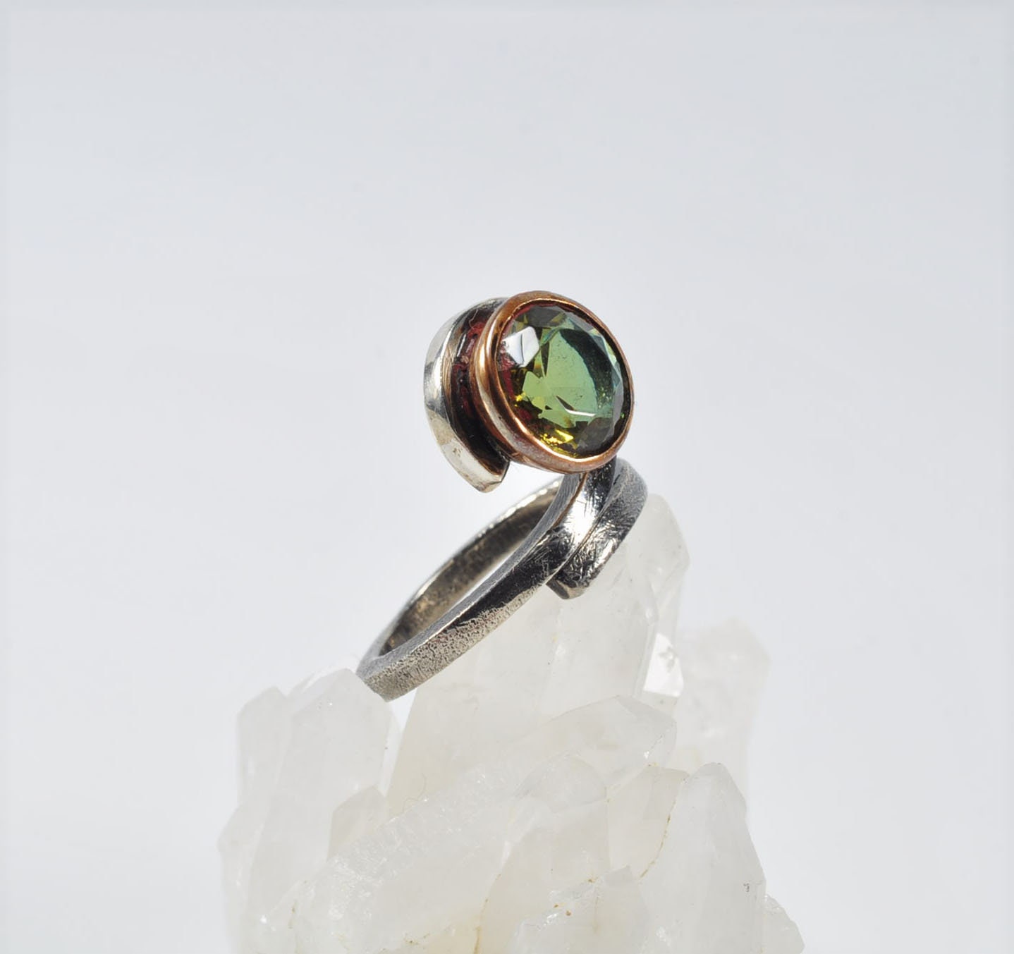 Handmade Sultanite Silver Color Changing Ring: December Birthstone