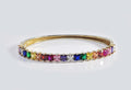 Rainbow Zircon Gemstone Bracelet – Unique Handmade Sterling Silver Jewelry