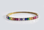 Rainbow Zircon Gemstone Bracelet – Unique Handmade Sterling Silver Jewelry