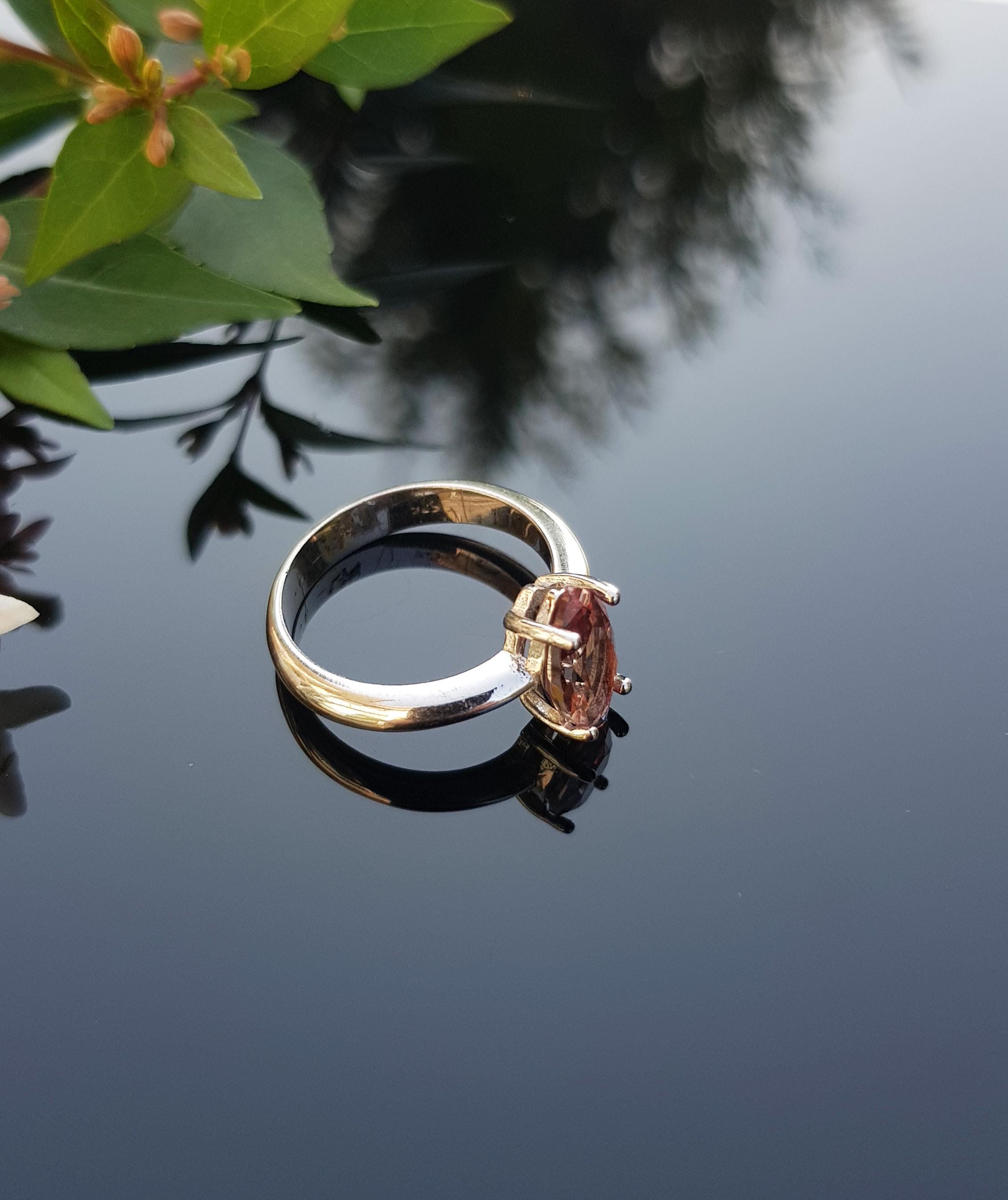 Handmade Color Changing Sultanite Silver Ring: Turkish Gemstone Jewelry