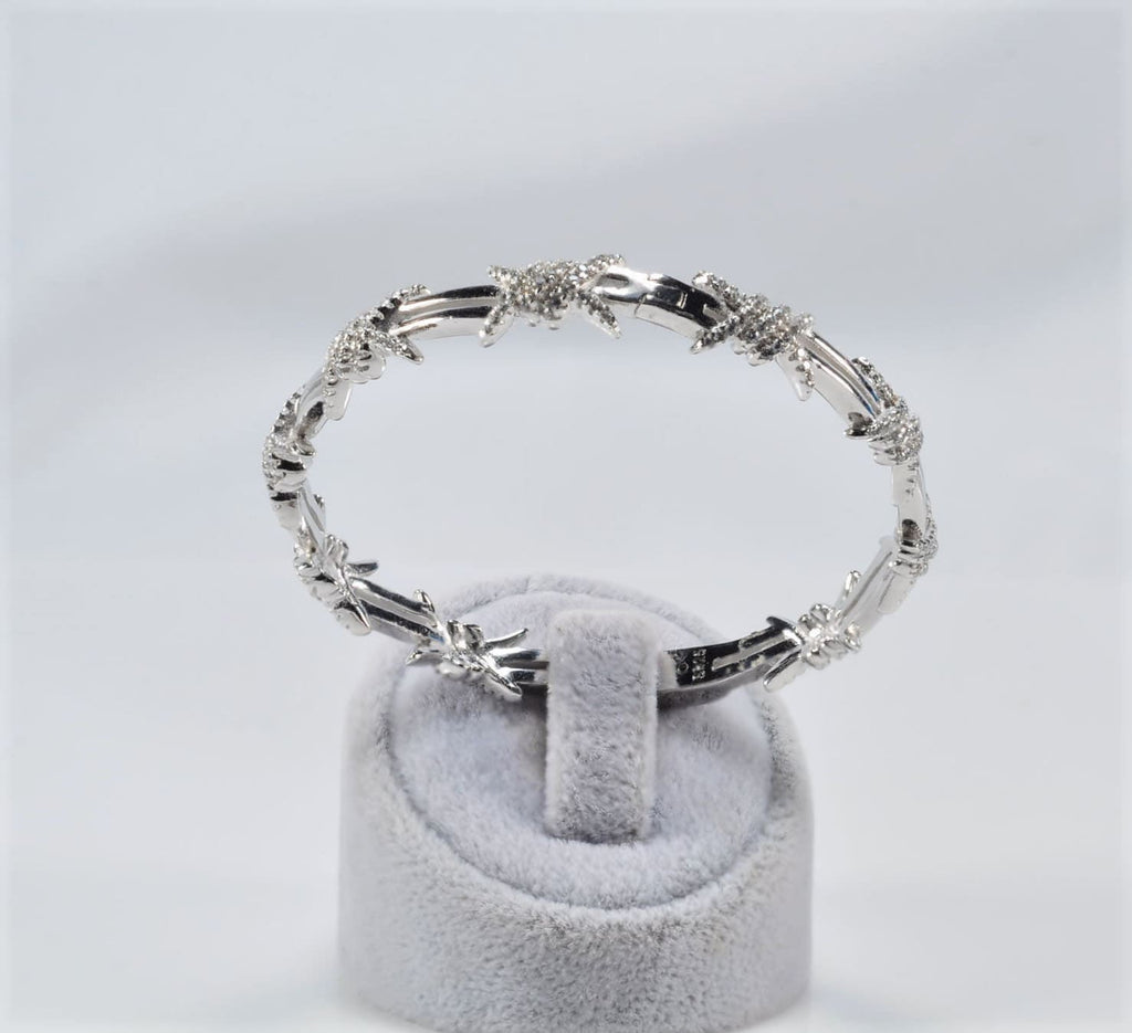 Handmade Genuine Zircon Gemstone Silver Bracelet, Zircon Bracelet Jewelry,Handcrafted, Gift For Her, Wedding Gift