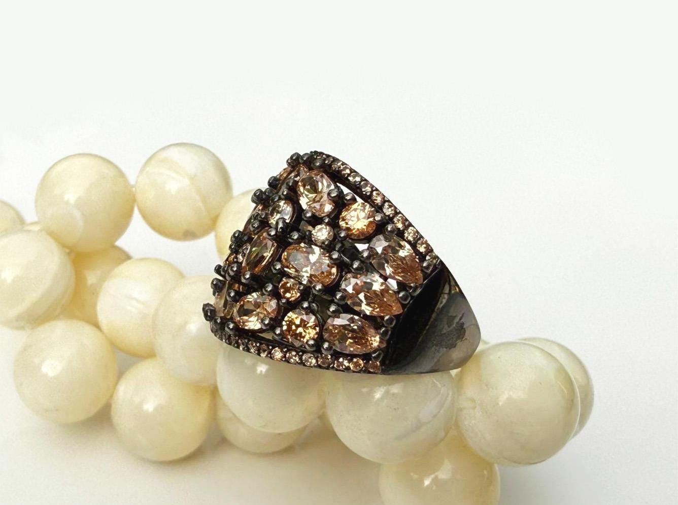 Handmade Sterling Silver Citrine Ring: November Birthstone Jewelry