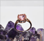 Handmade Rose Quartz Silver Ring, Handcrafted Rose Quartz Jewelry,Wedding Ring Gift, Rose Silver Rose Quartz Ring,Gift for her