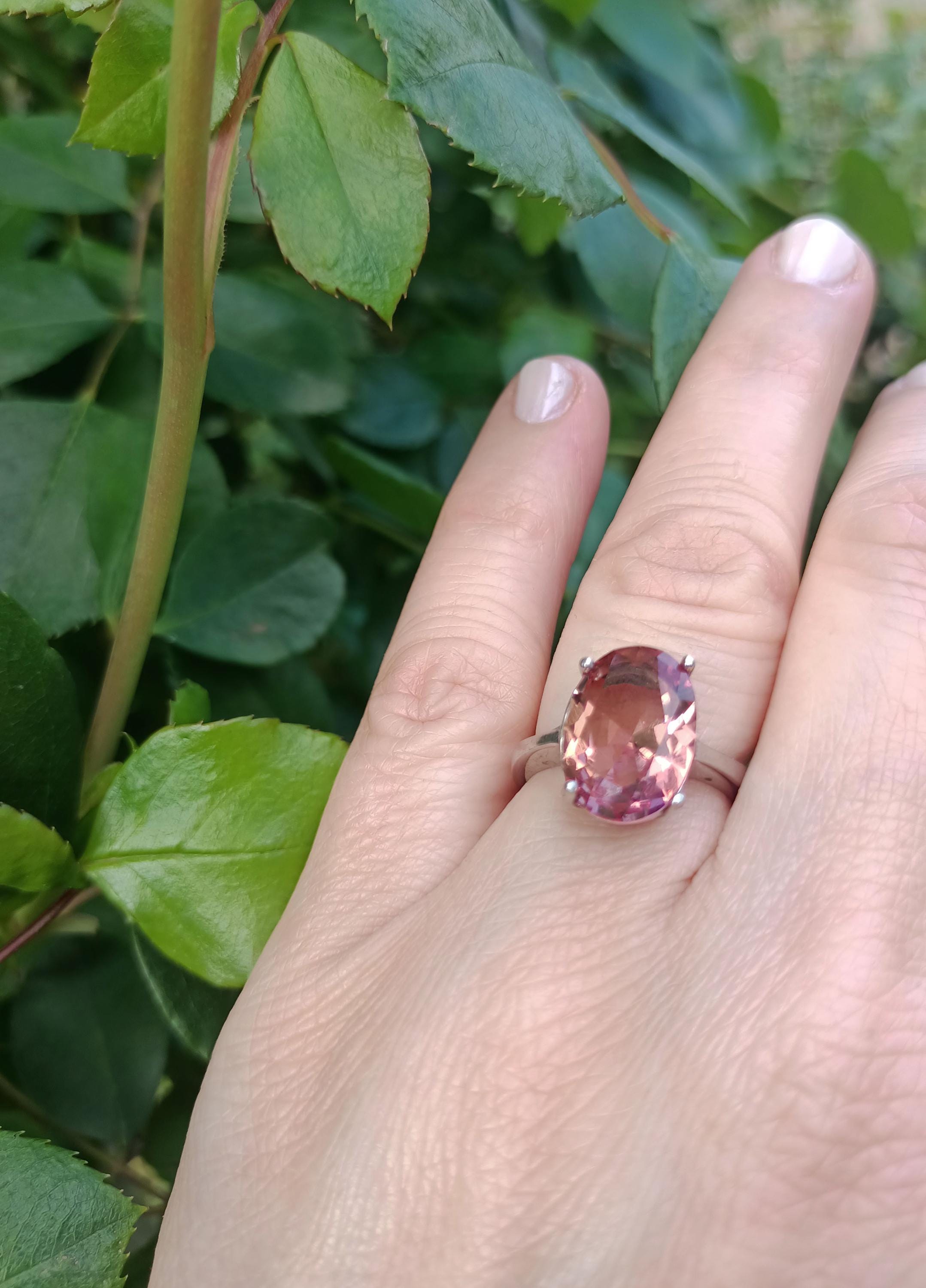 Handmade Color Changing Sultanite Silver Ring: Turkish Gemstone Jewelry