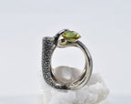 Handmade Color Changing Sultanite Silver Ring, Handcrafted Sultanite Jewelry,Wedding Ring Gift, Sultanite Anniversary Ring,Gift for Her