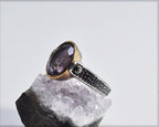 Handmade Genuine Amethyst Silver Ring, Handcrafted Amethyst Jewelry,Wedding Ring Gift, 925 Sterling Silver Amethyst Ring,Gift for her