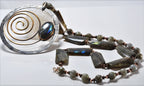 Handmade Labradorite  Silver Necklace,925 Sterling Silver Genuine Authentic Necklace, Labrodorite  Gemstone Jewelry Gift for Her