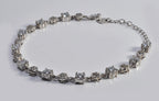 Handmade Genuine Zircon Gemstone Silver Bracelet, Zircon Bracelet Jewelry,Handcrafted Zircon Gift For Her