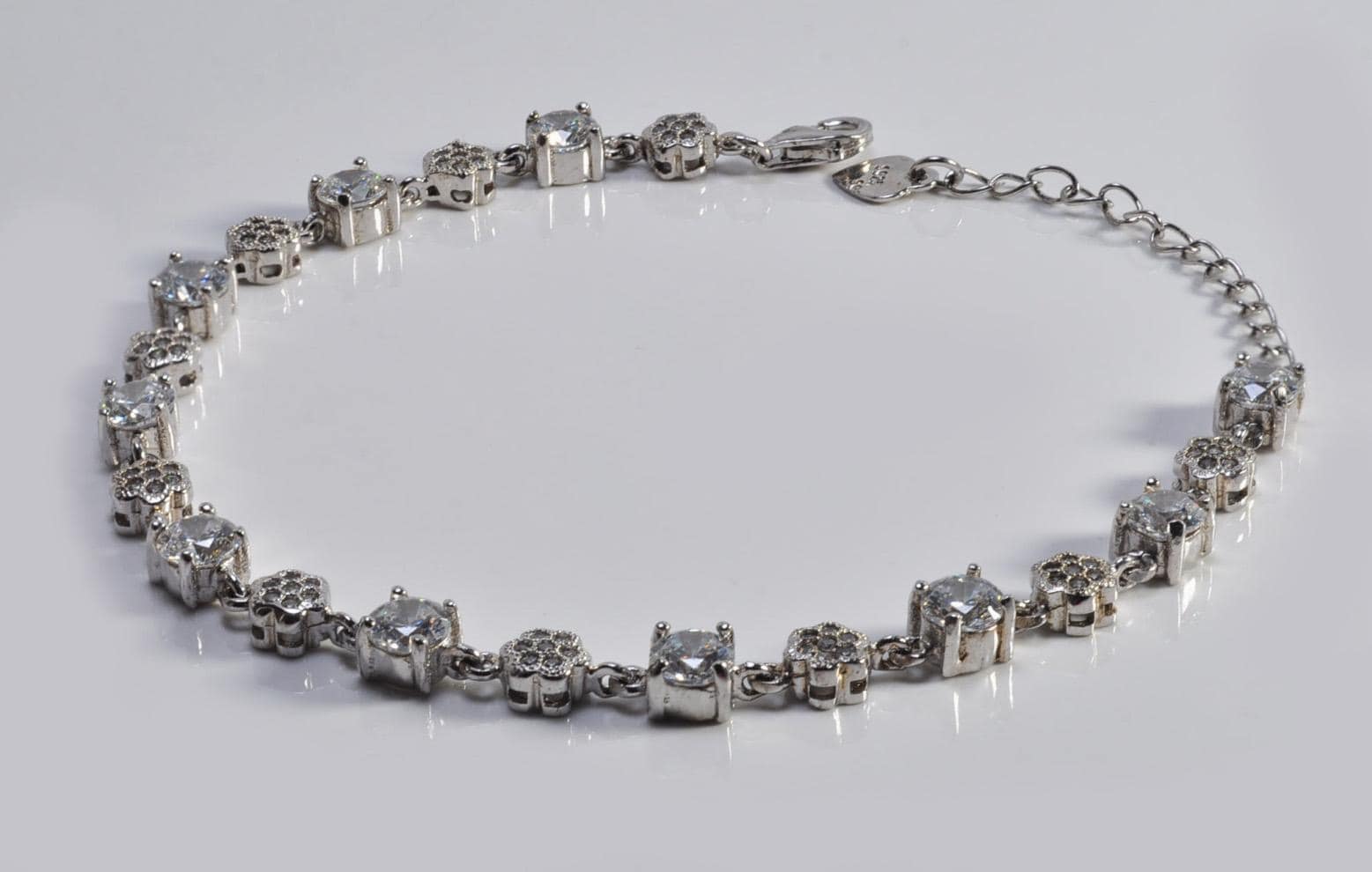 Handmade Genuine Zircon Gemstone Silver Bracelet, Zircon Bracelet Jewelry,Handcrafted Zircon Gift For Her
