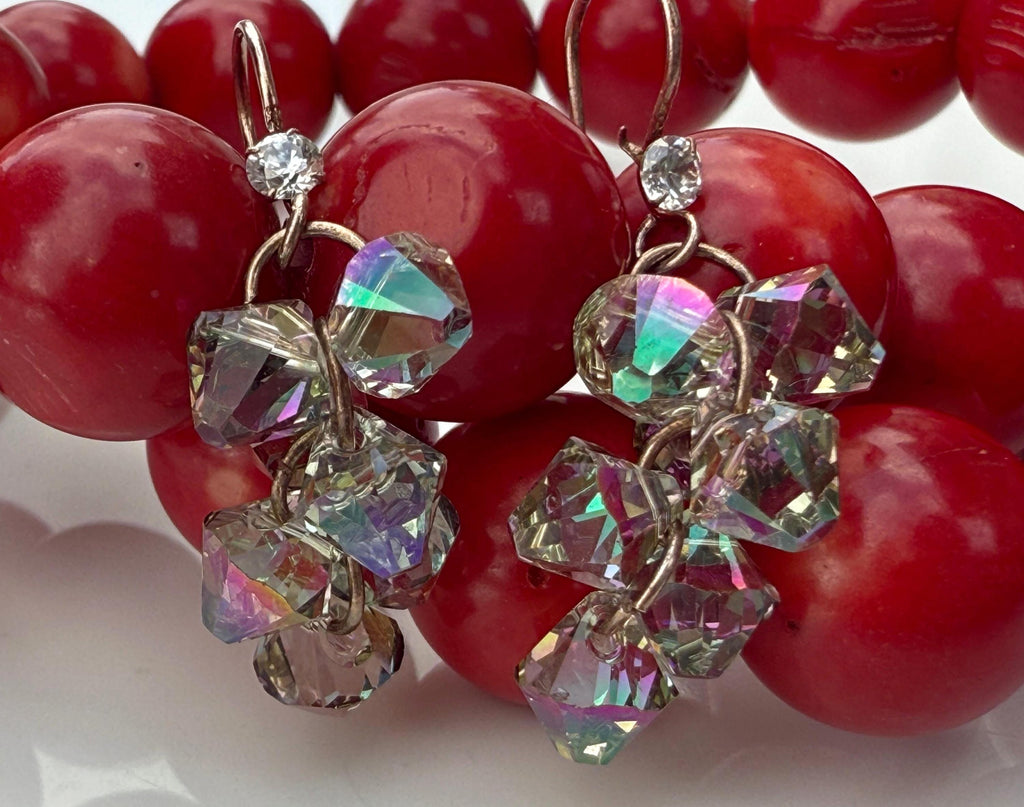 Handmade Mystic Topaz Sterling Silver Earrings: Gemstone Jewelry