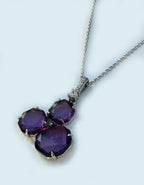 Handmade Amethyst 925 Sterling Silver Necklace: Gemstone Jewelry