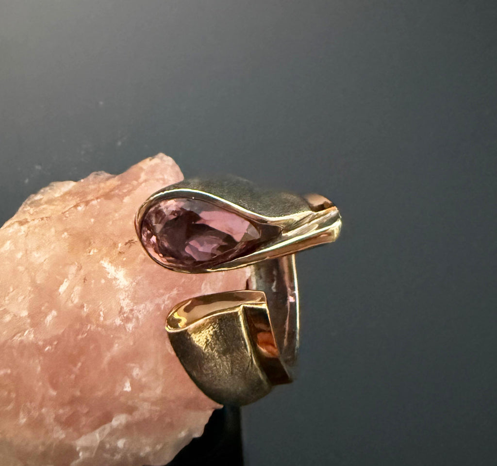 Handmade Genuine Amethyst Silver Ring, Handcrafted Amethyst Jewelry,Wedding Ring Gift, 925 Sterling Silver Amethyst Ring,Gift for her