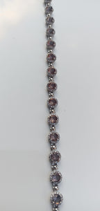 Handmade Genuine Color changing Sultanite and Zircon Gemstone Silver Bracelet, Sultanite Bracelet Jewelry,Handcrafted, Gift For Her