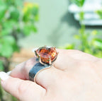Handmade Color Changing Sultanite Silver Ring: Turkish Gemstone Jewelry
