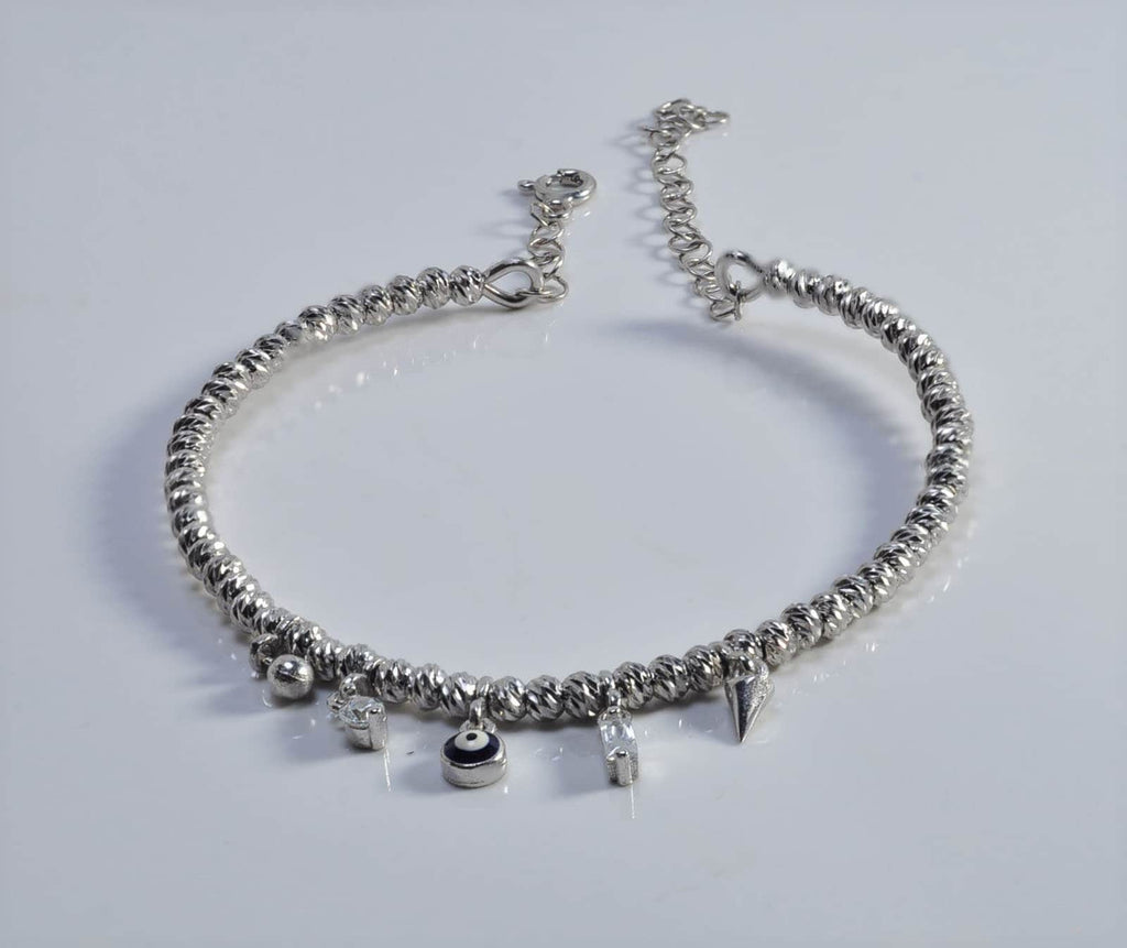 Handmade Genuine Zircon Gemstone Silver Bracelet, Zircon Bracelet Jewelry,Handcrafted, Gift For Her, Wedding Gift