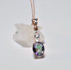 Handmade Mystic Topaz Sterling Silver Necklace: Gemstone Jewelry