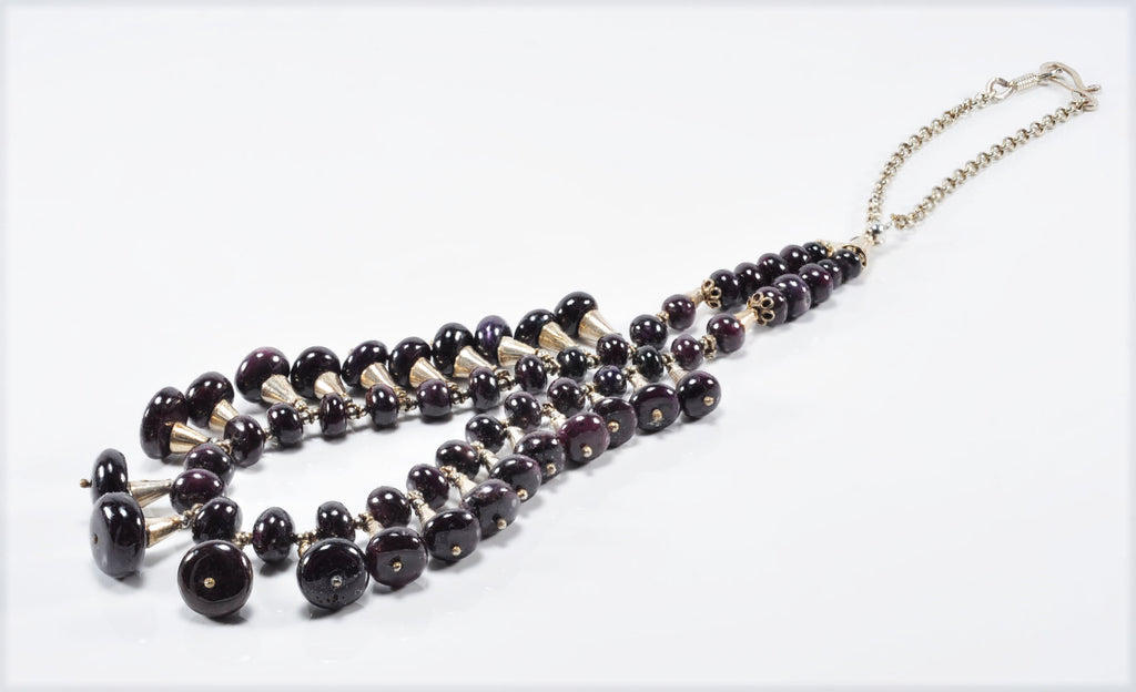 Handmade Garnet Necklace – 925 Sterling Silver Genuine Gemstone Jewelry Gift for Her