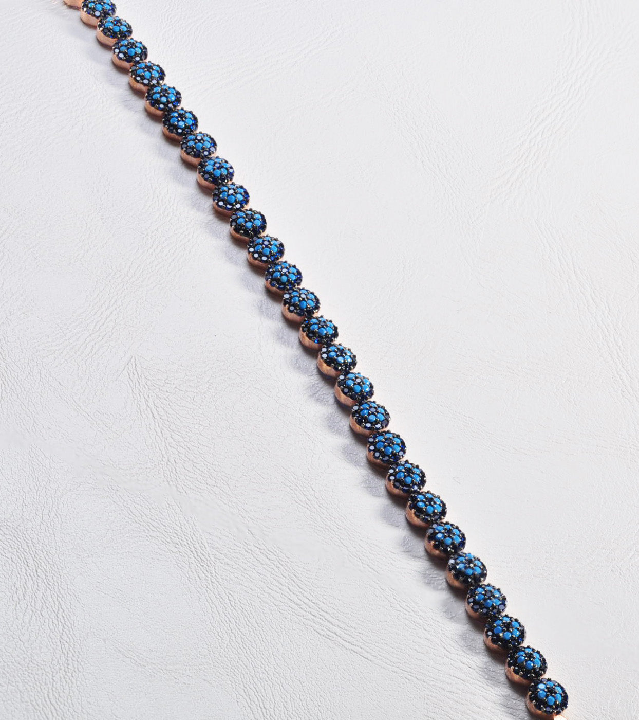 Elegant Neon Gemstone Bracelet – Unique Handmade Rose Silver Jewelry for Women