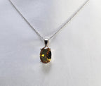 Unique Handmade Sultanite Necklace – 925 Sterling Silver Genuine Gemstone Jewelry Gift for
