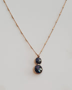 Handmade London Blue Topaz Rose Silver Necklace