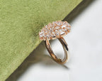 Handmade Zircon Silver Ring, Handcrafted Baquette Zircon Jewelry,Wedding Ring Gift, 925 Sterling Silver Zircon Ring,Gift for her