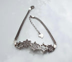 Handmade Zircon Gemstone Silver Bracelet: December Birthstone Jewelry