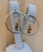 Handmade Citrine Sterling Silver Earrings: 925 Gemstone Jewelry