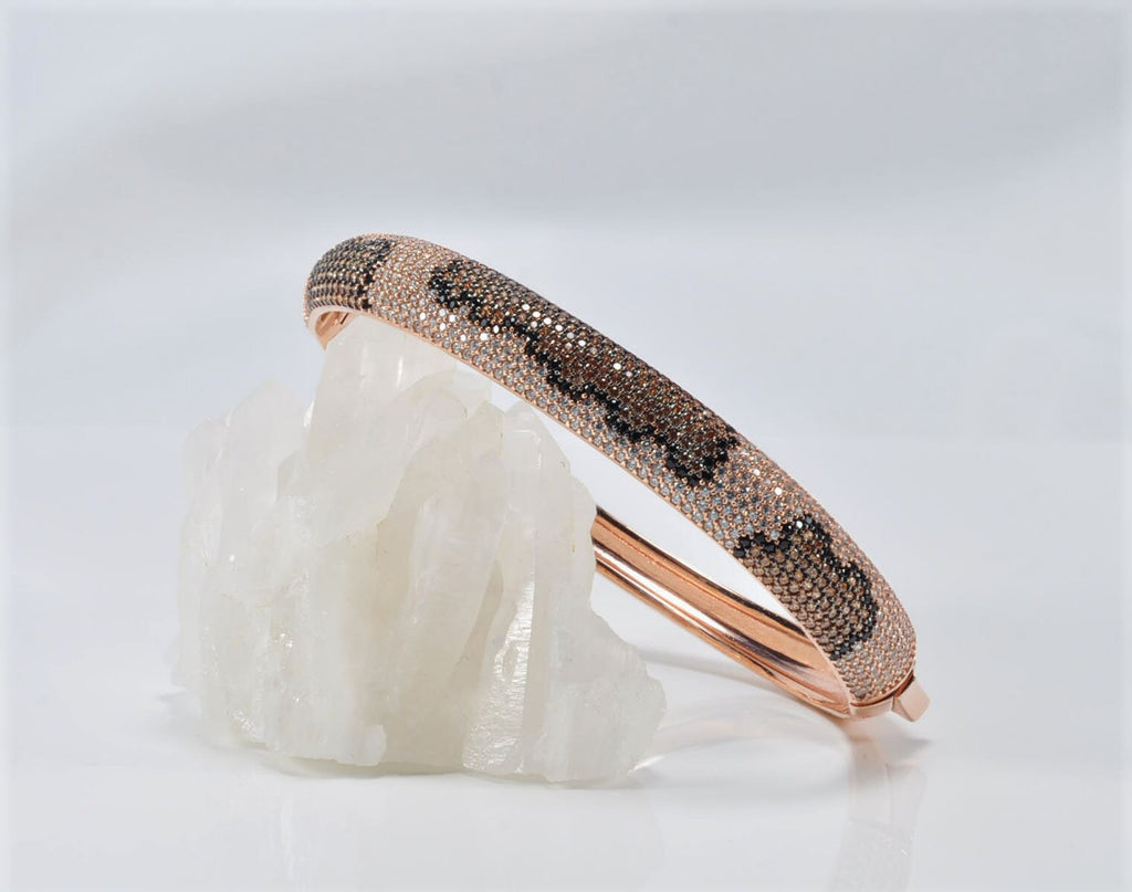 Handmade Genuine Zircon Gemstone Rose Silver Bracelet, Zircon Bracelet Jewelry,Handcrafted, Gift For Her, Wedding Gift