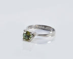 Handmade Color Changing Sultanite Silver Ring: Turkish Gemstone Jewelry