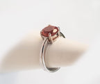 Handmade Color Changing Sultanite Silver Ring: Turkish Gemstone Jewelry