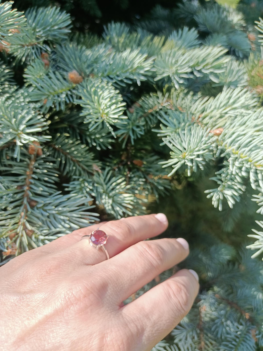Handmade Color Changing Sultanite Silver Ring: Turkish Gemstone Jewelry