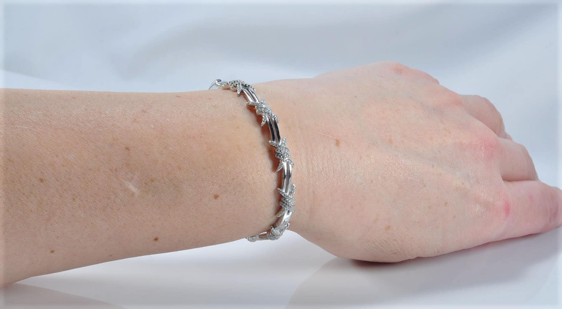 Handmade Genuine Zircon Gemstone Silver Bracelet, Zircon Bracelet Jewelry,Handcrafted, Gift For Her, Wedding Gift