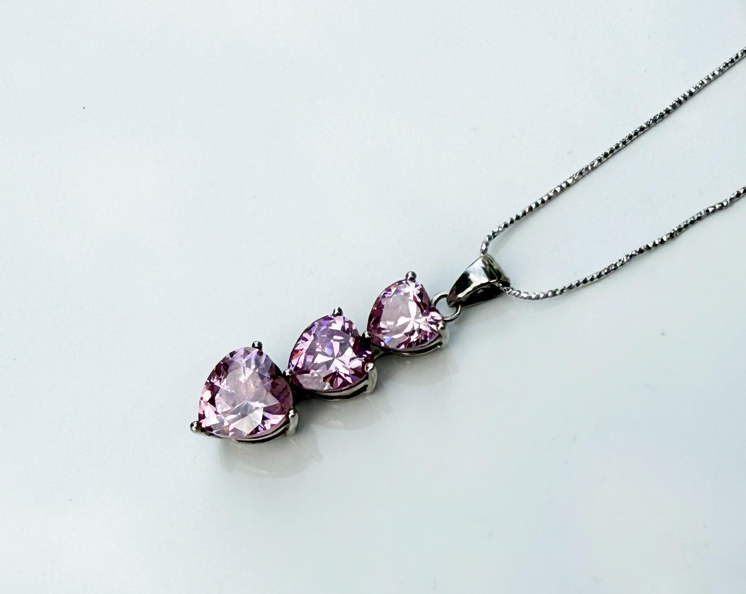 Handmade Rose Quartz Silver Necklace: Love Stone Jewelry