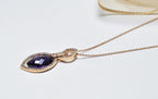 Handmade Amethyst 925 Sterling Silver Necklace: Gemstone Jewelry