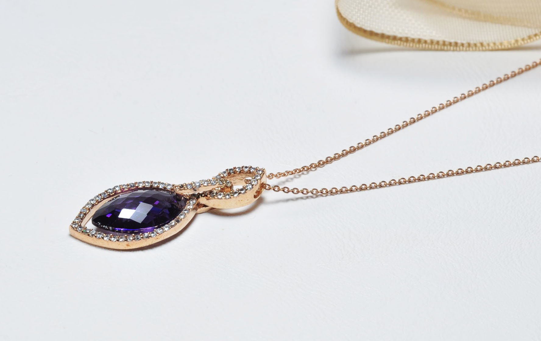 Handmade Amethyst 925 Sterling Silver Necklace: Gemstone Jewelry