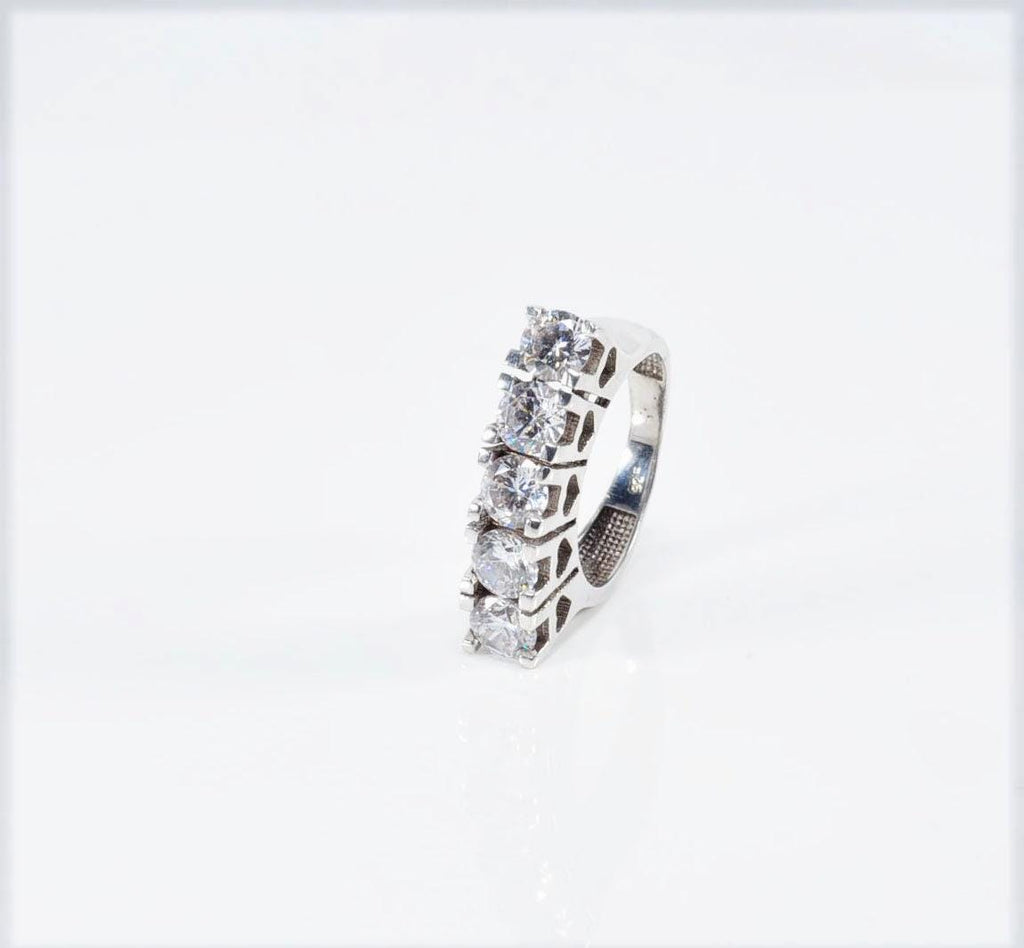 Handmade Zircon 925 Sterling Silver Ring, Handcrafted Zircon Jewelry,Wedding Ring Gift, Anniversary Gift for Her