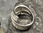 Handmade Zircon Silver Ring,925 Sterling Silver Genuine Zircon Ring,Zircon Jewelry Gift for Her, Wedding Ring Gift