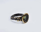 Handmade Color Changing Sultanite Silver Ring: Turkish Gemstone Jewelry