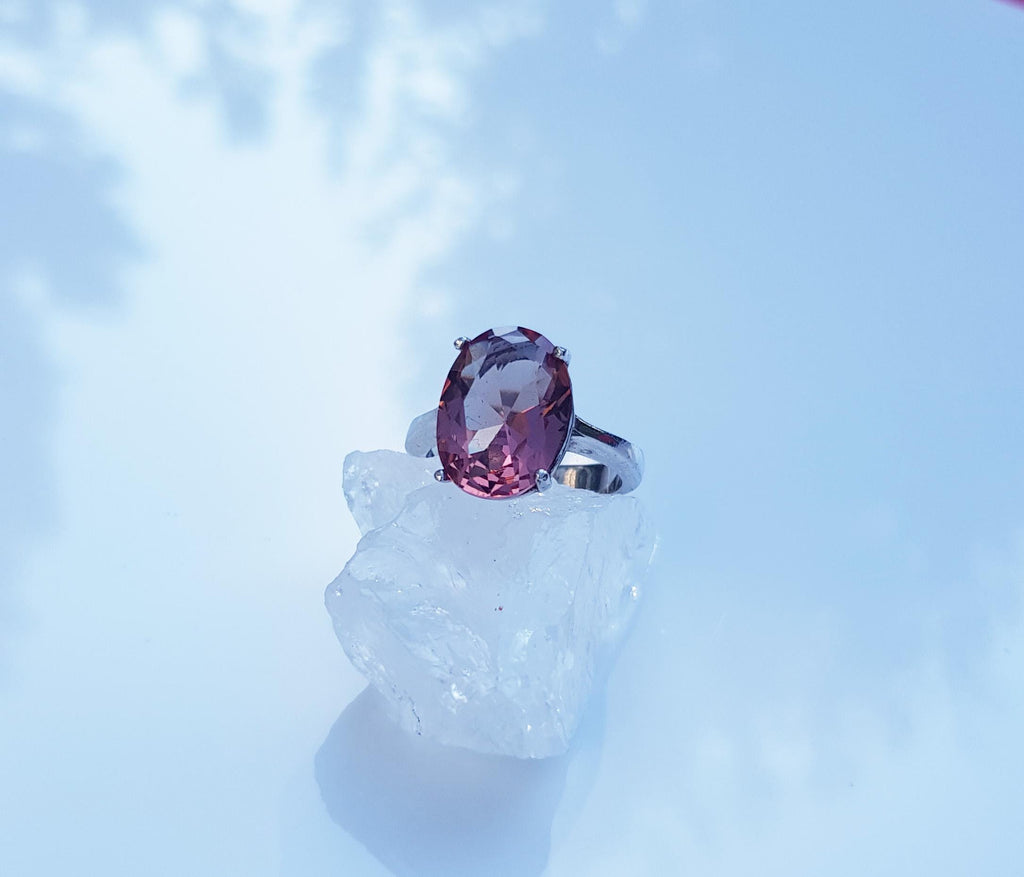 Handmade Color Changing Sultanite Silver Ring: Turkish Gemstone Jewelry